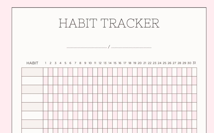 30-Day Habit Tracker Preview