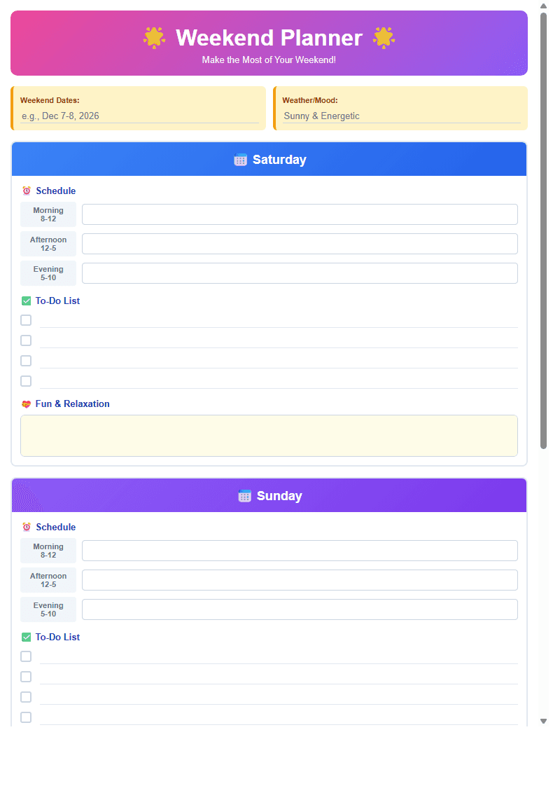 精选免费规划模板，让2026更有条理